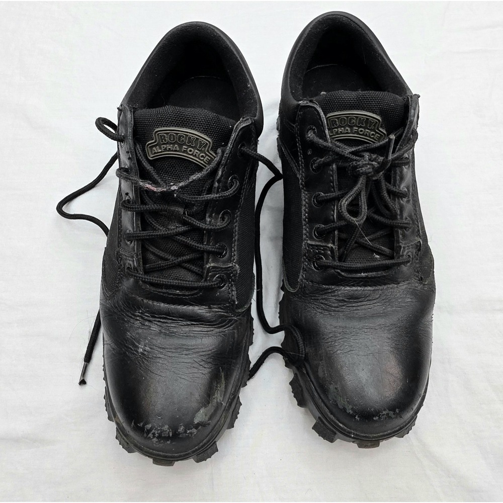 Rocky Alpha Force Black 4" Outdoor Work Shoes Men's Size 8.5